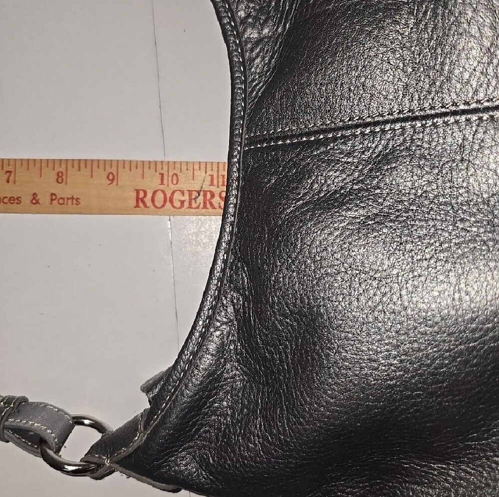 The Sak Metallic Pewter Classic Pebbled Leather Shoulder Bag - Picture 8 of 11